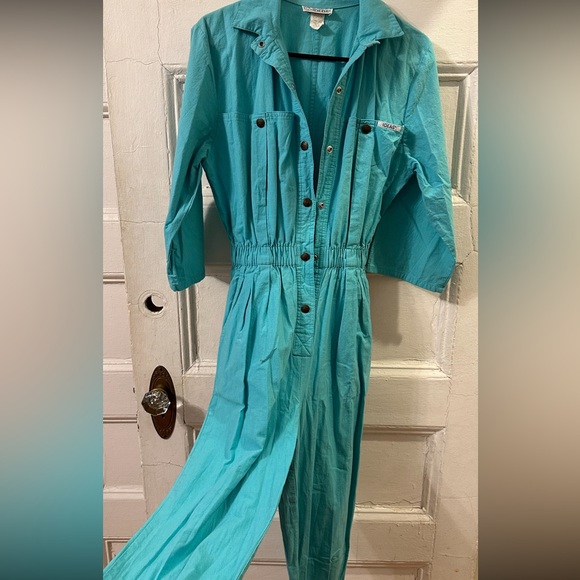 Ideas brand turquoise jumpsuit size small - Picture 4 of 9
